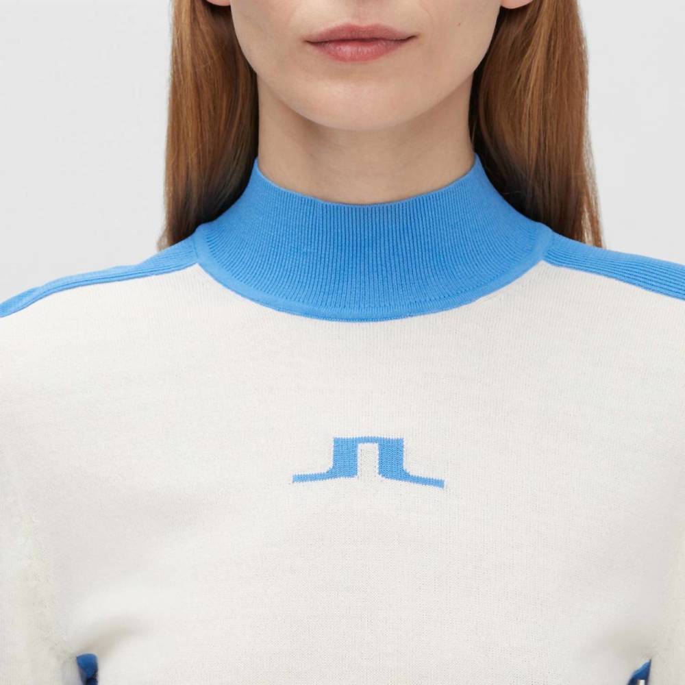 NEW J.LINDEBERG adia turtle neck in white